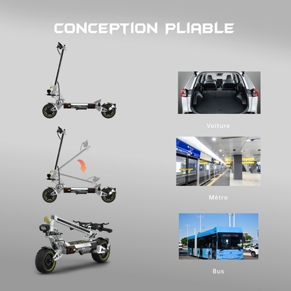 Monopattino elettrico Ruitoo T3 Max per tutti i terreni